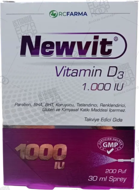 Newvit Vitamin D3 1000 iu Sprey 30 ml