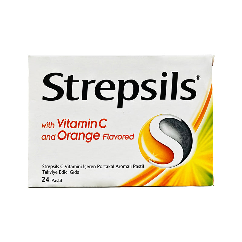 Strepsils Herbal C Vitaminli Portakal Aromalı Pastil Takviye Edici Gıda 24 Adet