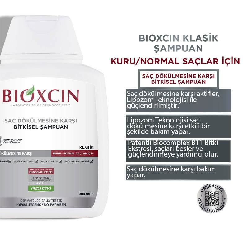 Bioxcin Genesis Saç Dökülmesine Karşı Şampuan 300ml(KURU/NORMAL)