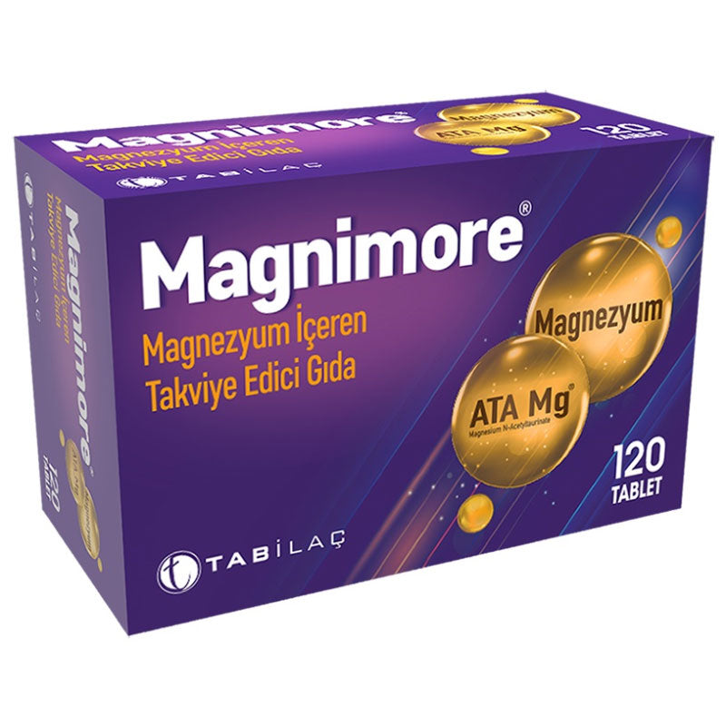 Magnimore Magnezyum İçeren Takviye Edici Gıda 120 Tablet