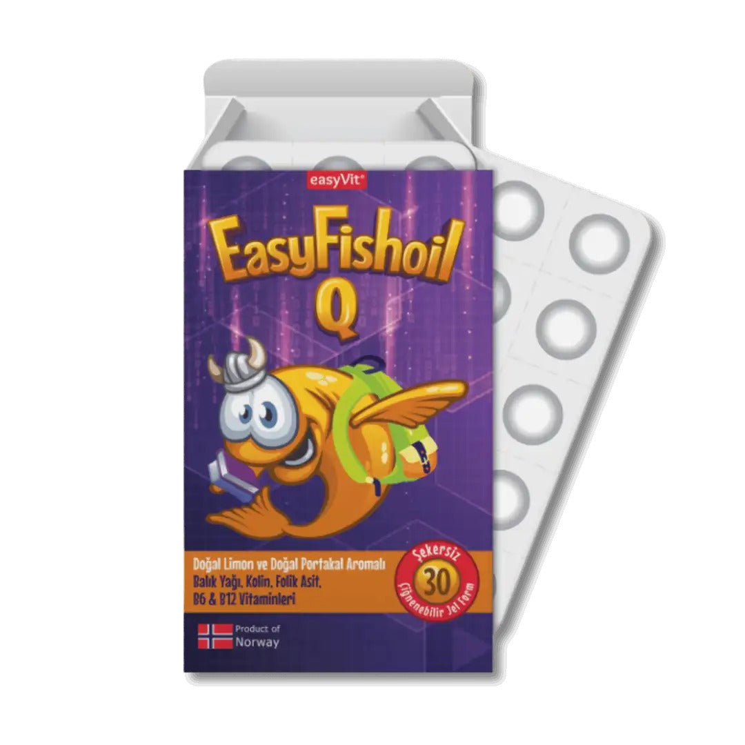 Easy Fish Oil Q Kids Çiğnenebilir 30 Tablet