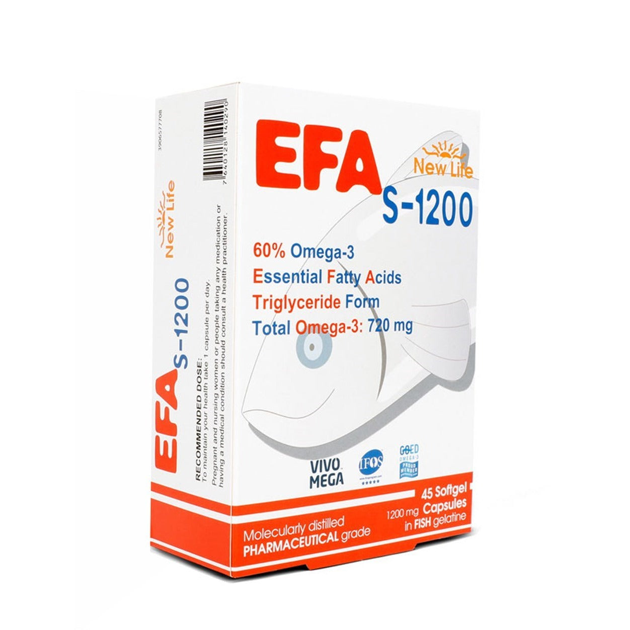 New Life S-1200 Omega 3 Takviye Edici Gıda 45 Kapsül