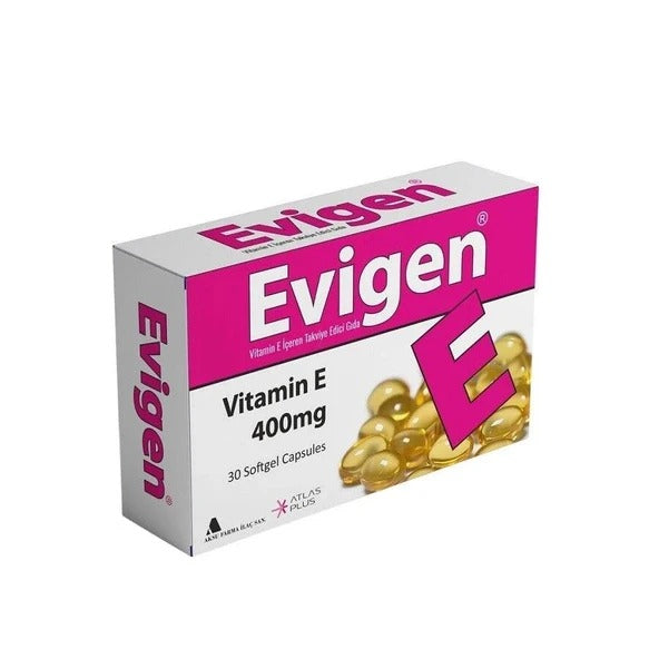 Evigen Vitamin E 400 mg 30 Yumuşak Kapsül