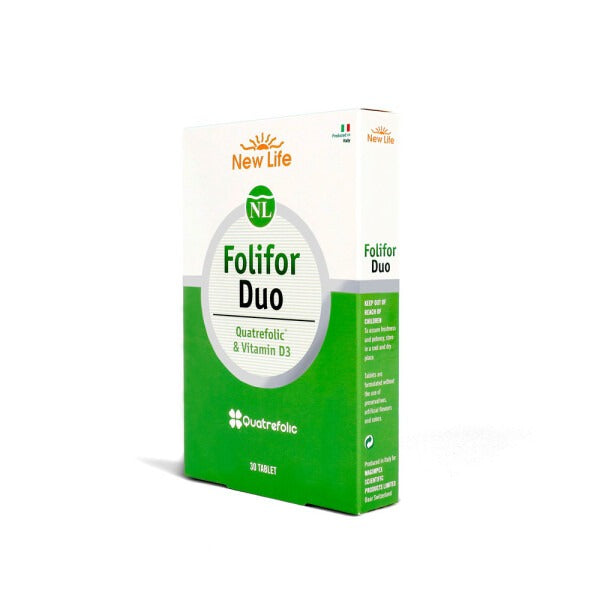 New Life Folifor Duo Vitamin D3 & Quatrefolic - 30 Tablet