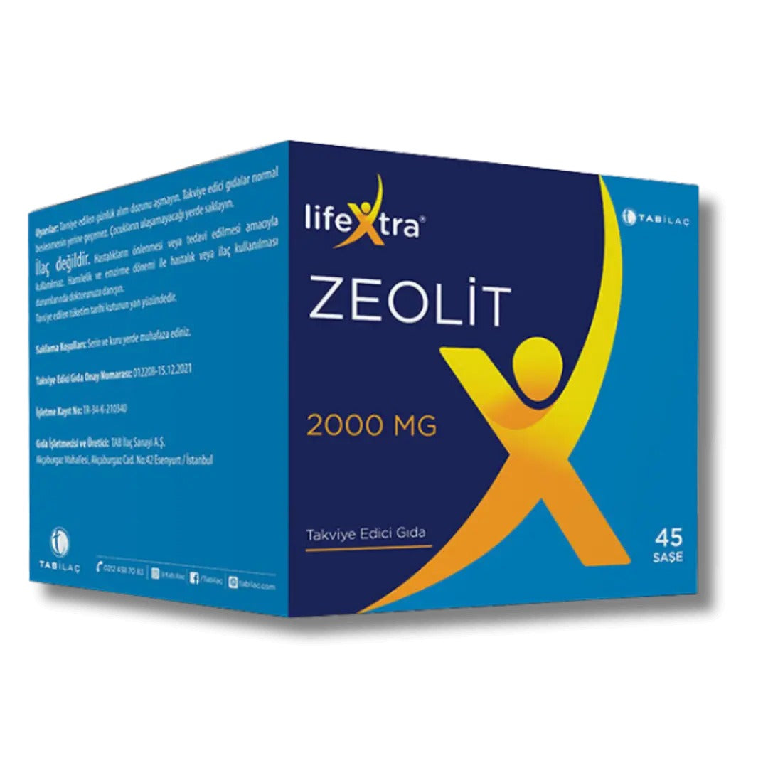 LifeXtra ZEOLİT Zeolit Saşe Takviye Edici Gıda 45 Saşe