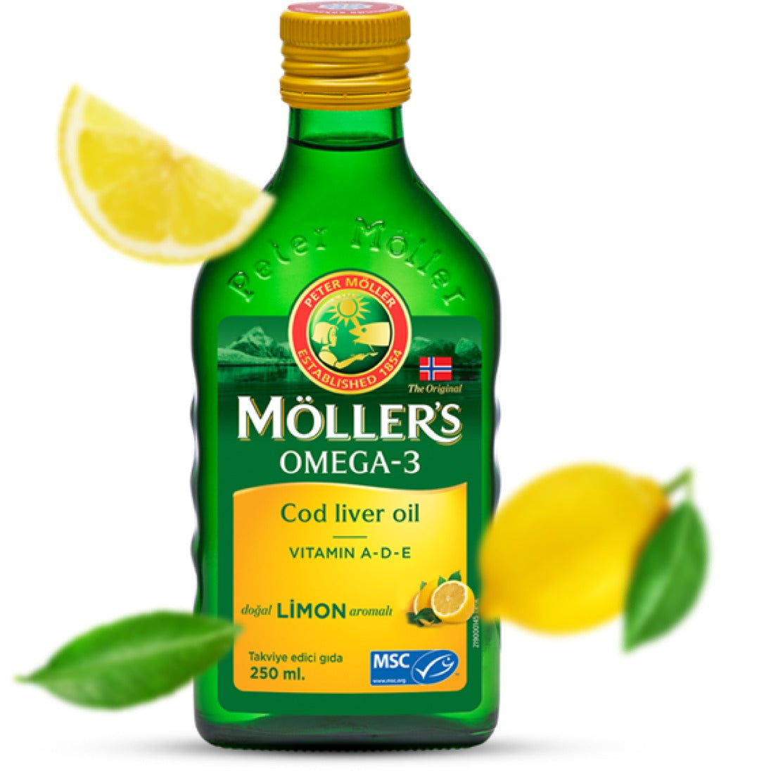Möllers Omega-3 Balık Yağı Sıvı Formu 150 ml-LİMONLU