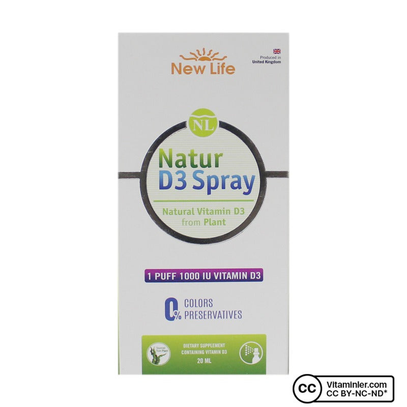 New Life Natur D3 Takviye Edici Gıda 20ml