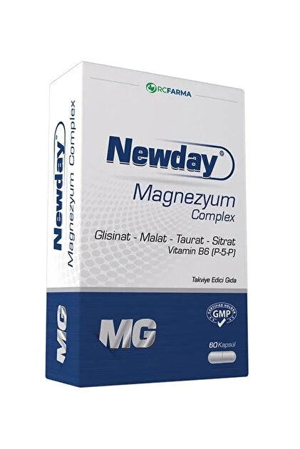 Newday Magnezyum Complex Takviye Edici Gıda 60 Kapsül