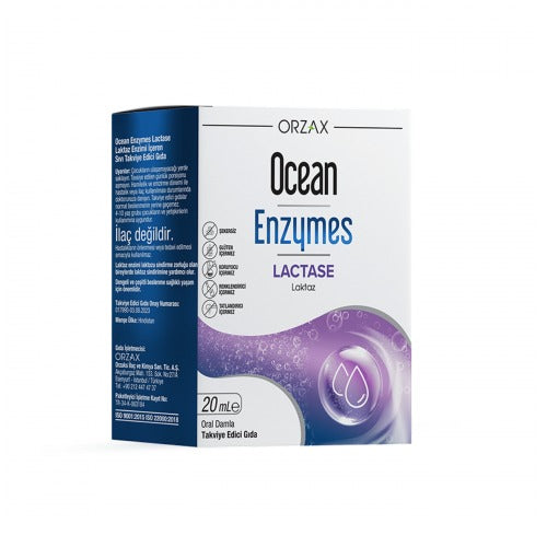 Orzax Ocean Enzymes Lactase Damla 20 ml