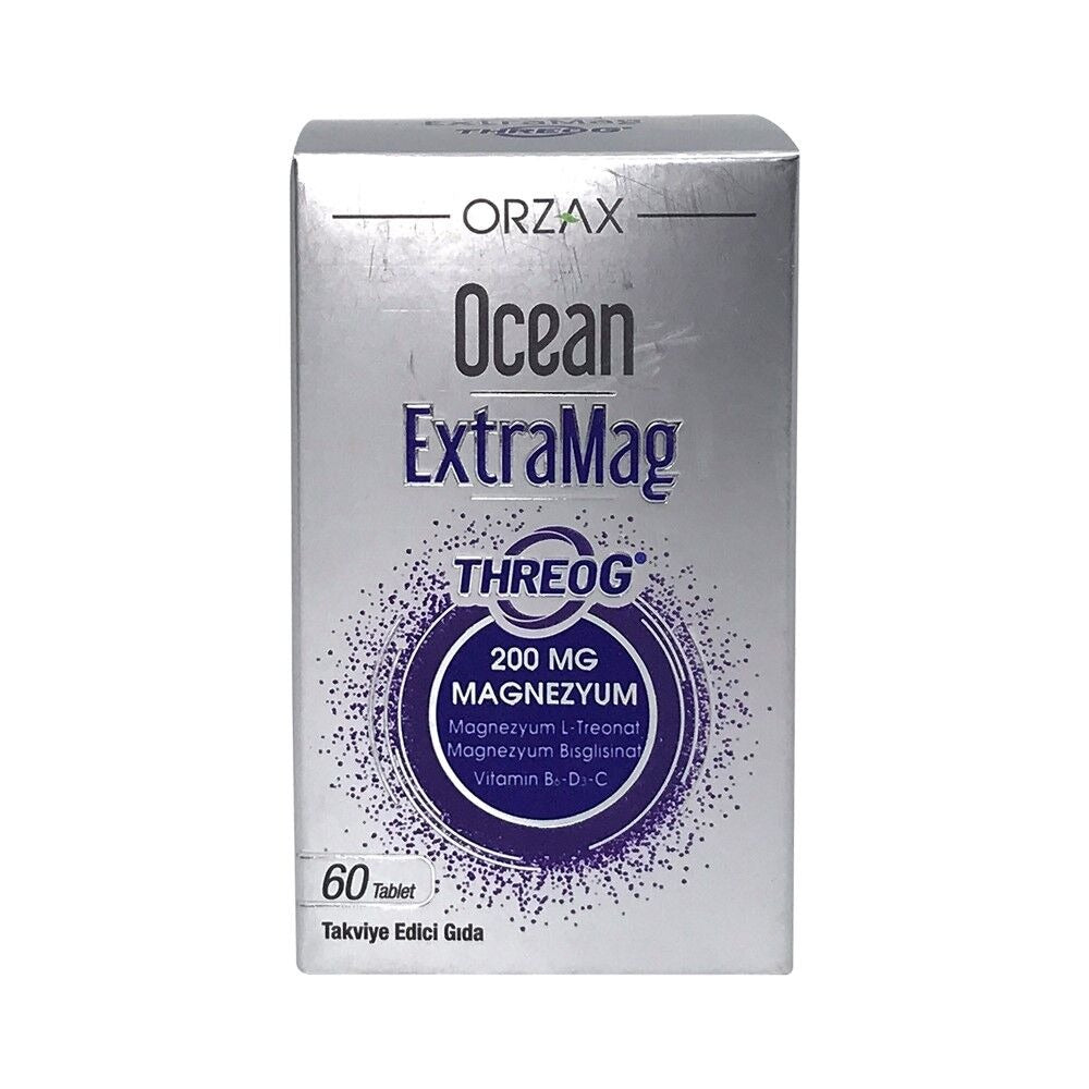 Orzax Ocean ExtraMag Threog Takviye Edici Gıda 60 Tablet
