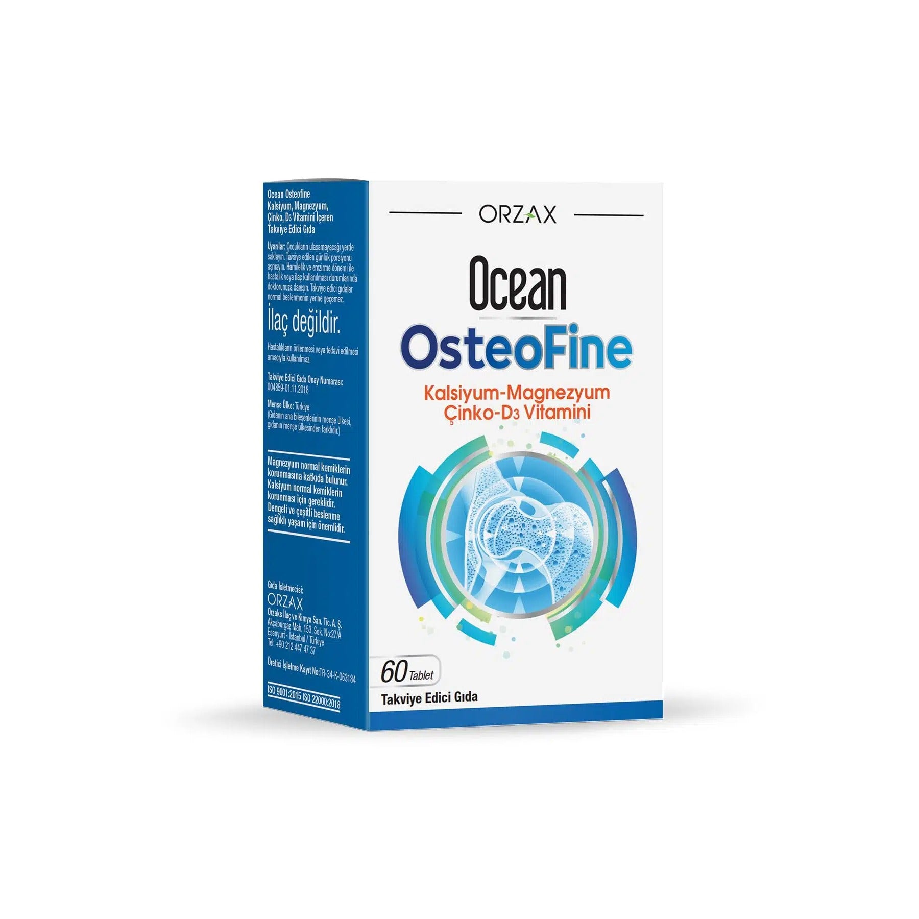 Orzax Ocean OsteoFine Takviye Edici Gıda 60 Tablet