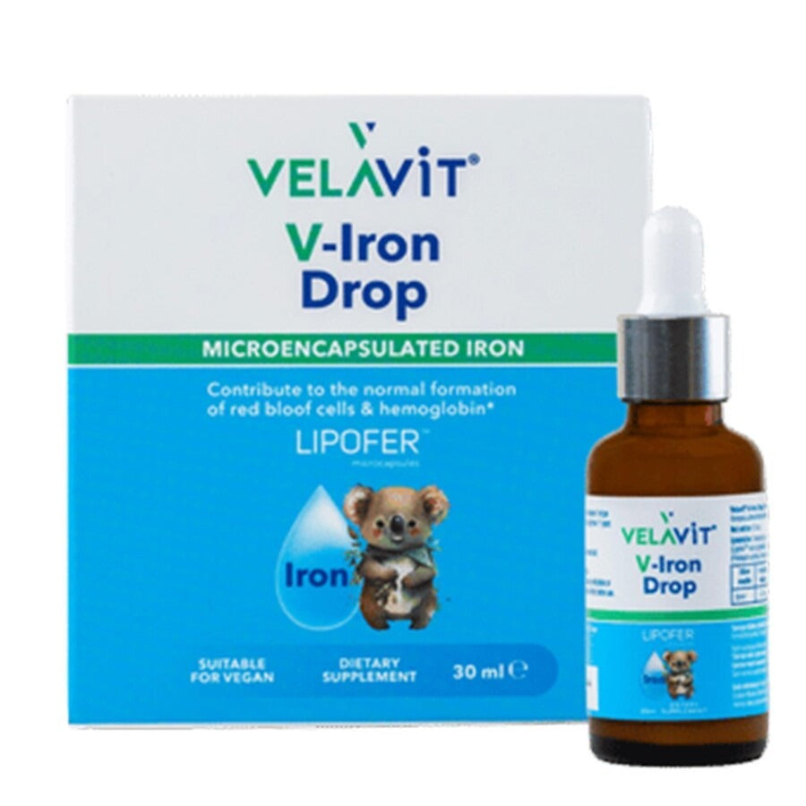 Velavit V-Iron Drop Demir İçeren Damla Takviye Edici Gıda 30 ml
