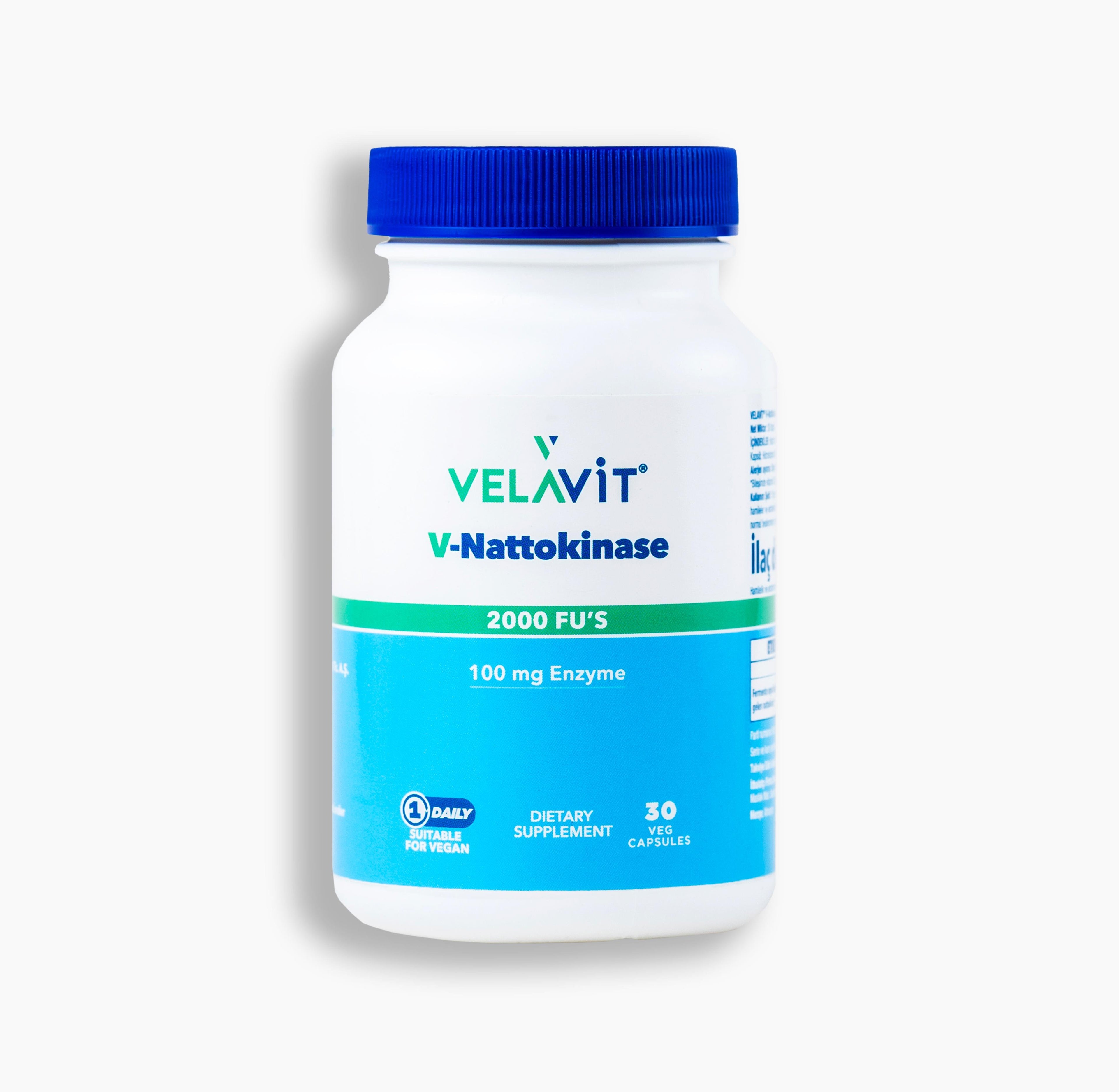 Velavit V-Nattokinase Takviye Edici Gıda 30 Kapsül